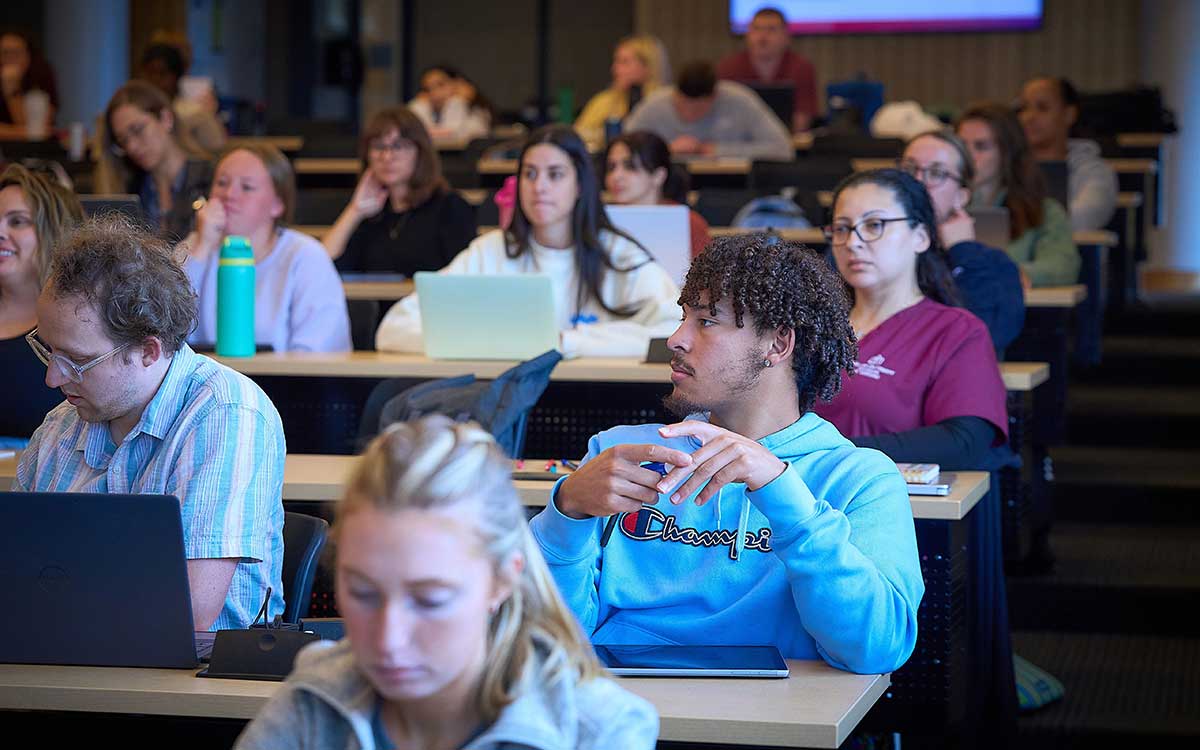 students in a classroom