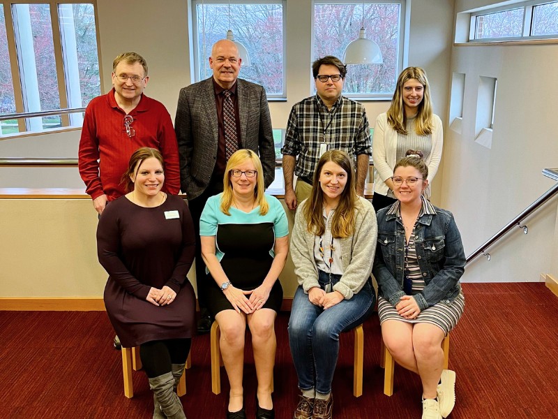 two library employees