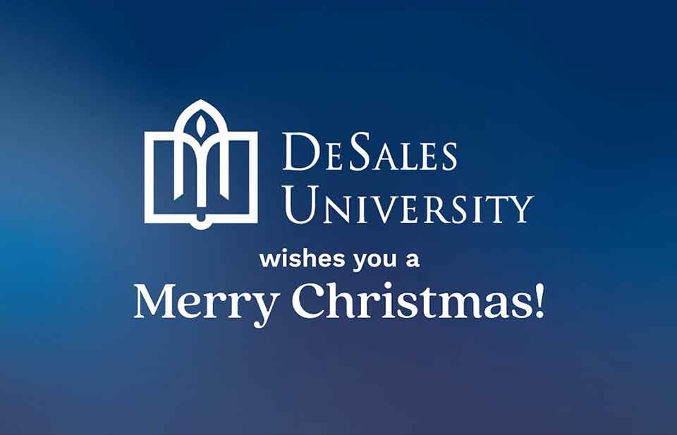 desales university wishes you a merry christmas
