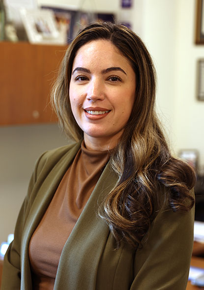 Veronica Gonzalez giving a testimonial