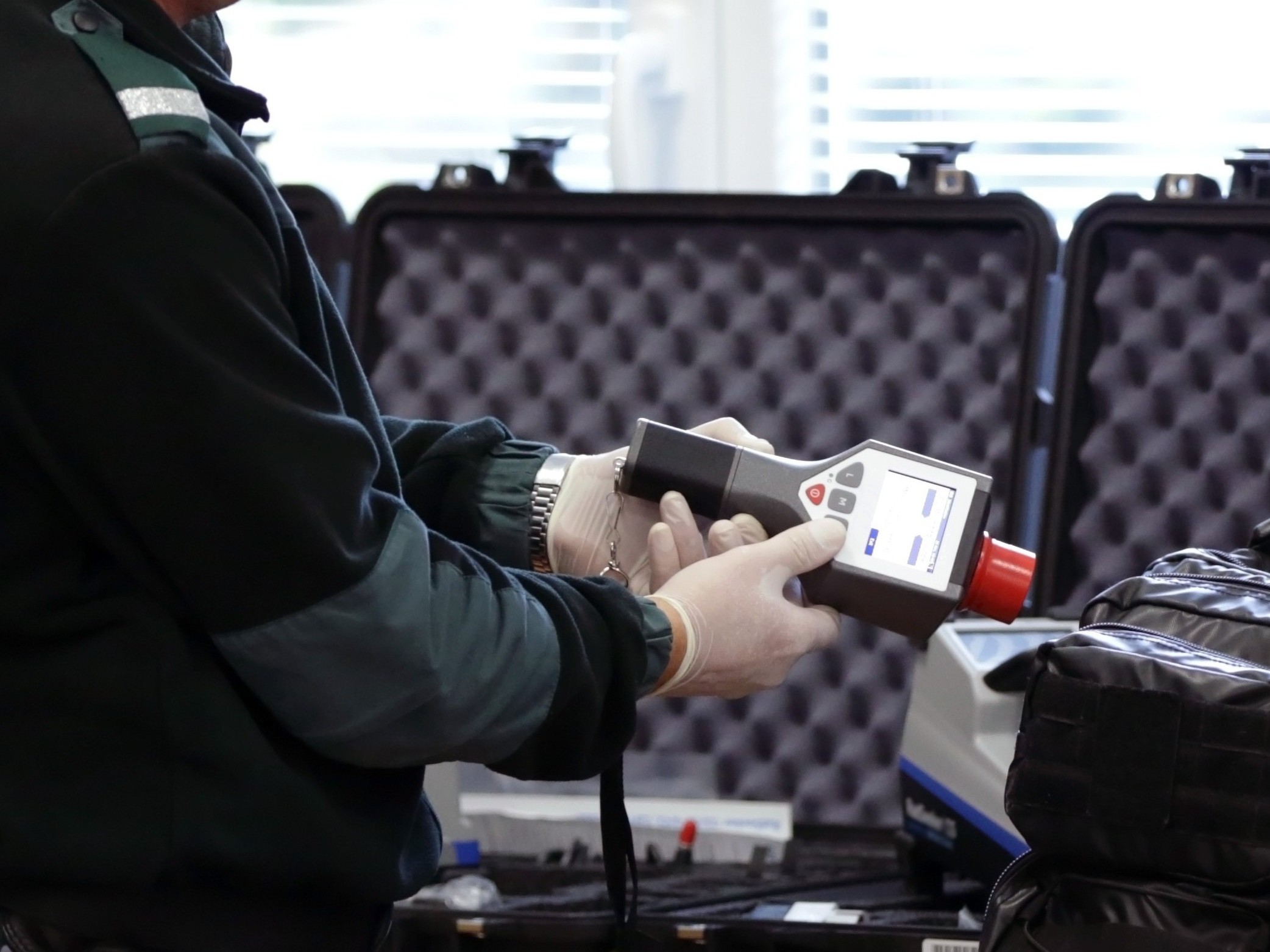 student looking at a computer