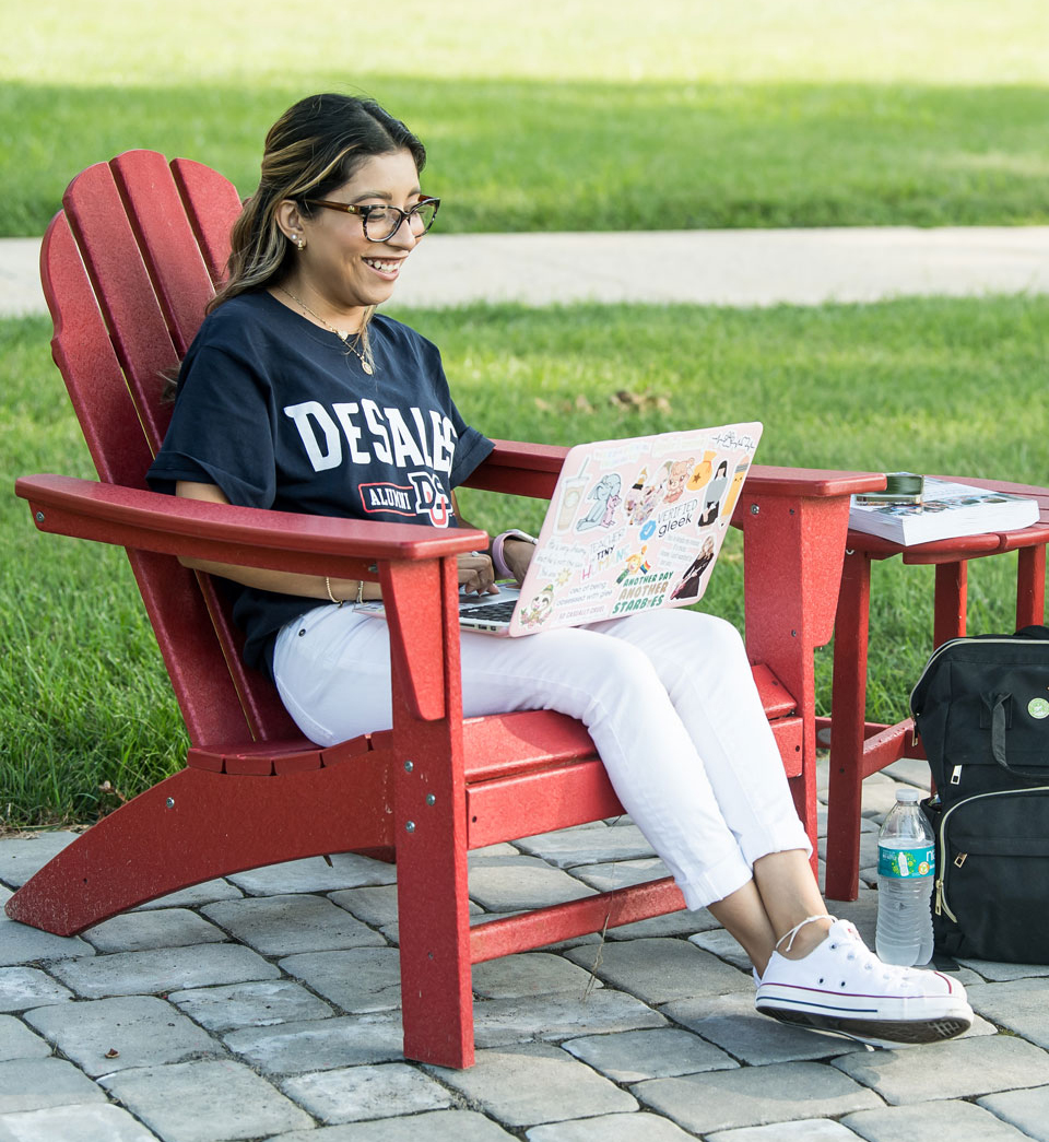 girl studying