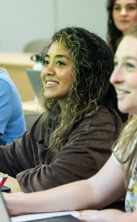 girl sitting in class