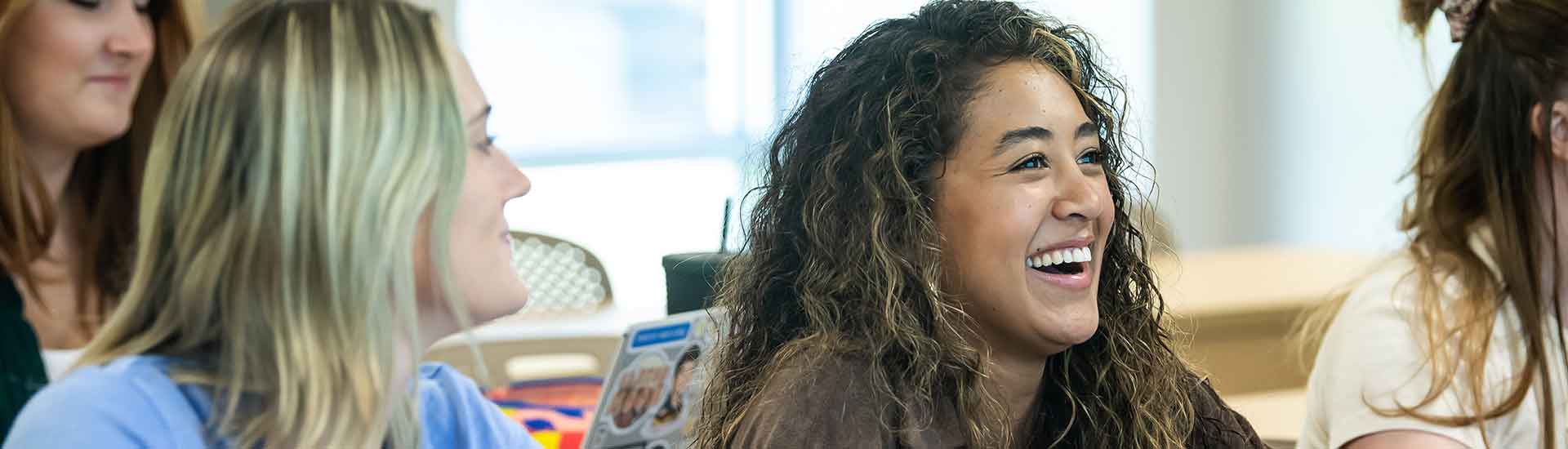 Jamillia Bell in a speech language pathology class