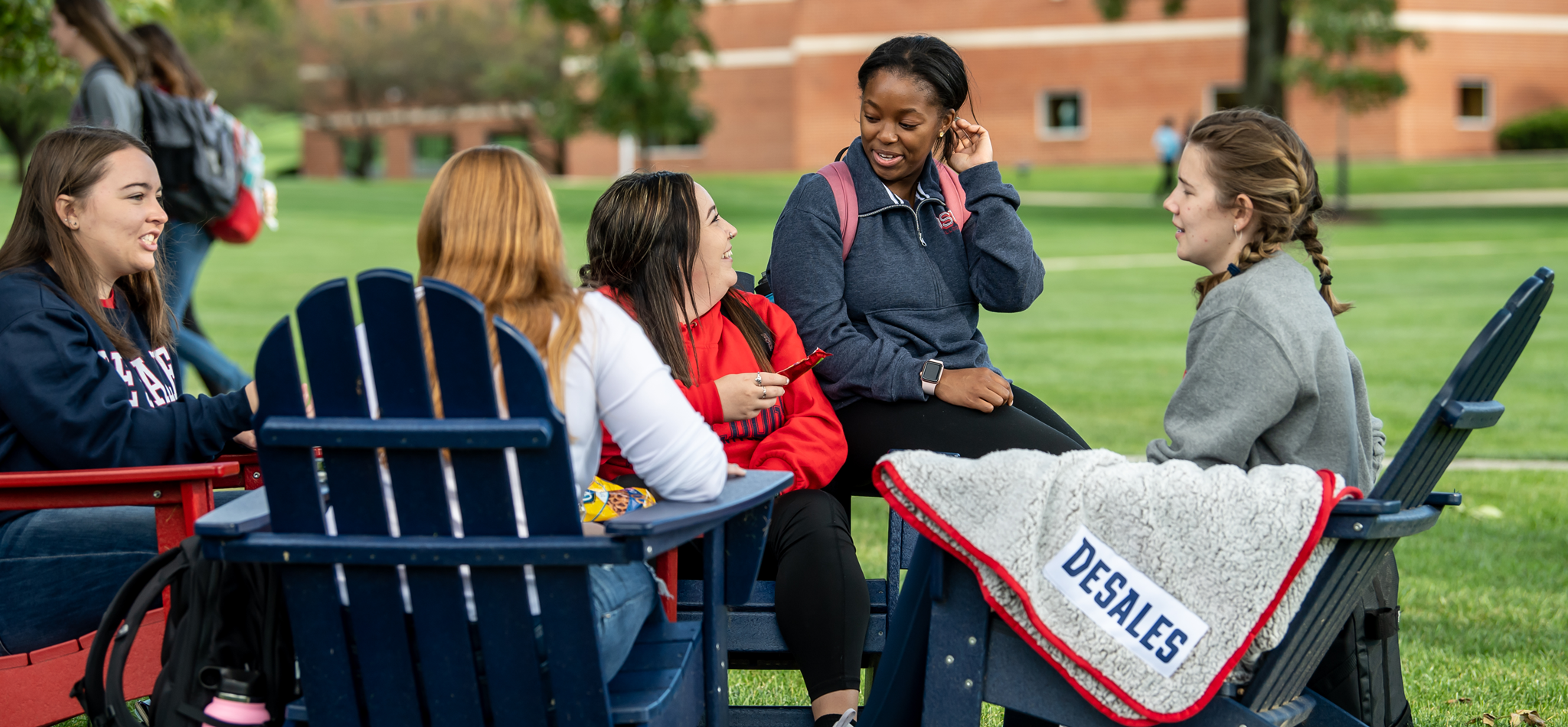 Desales University students on campus