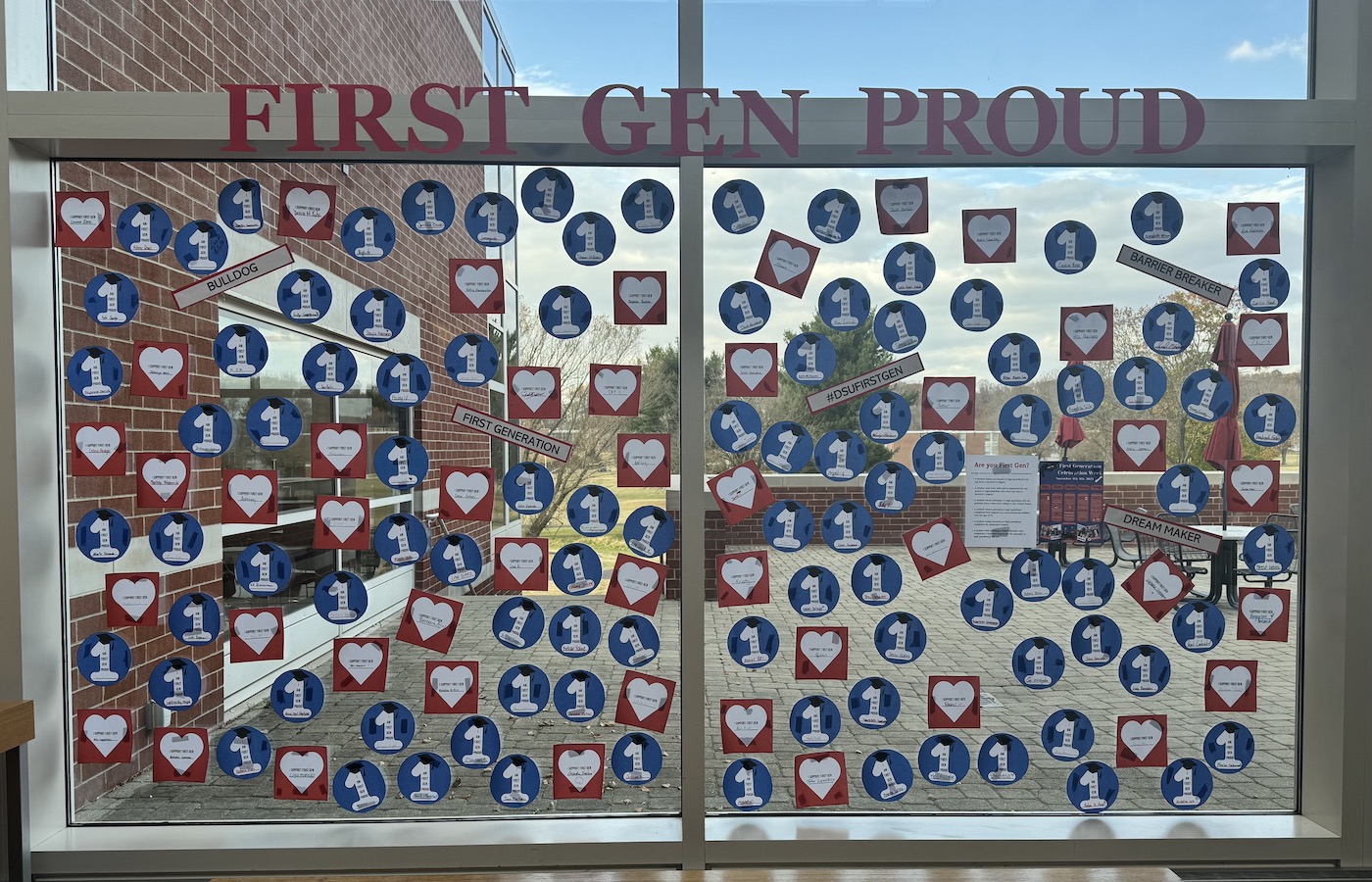 First-Generation window display in the DUC