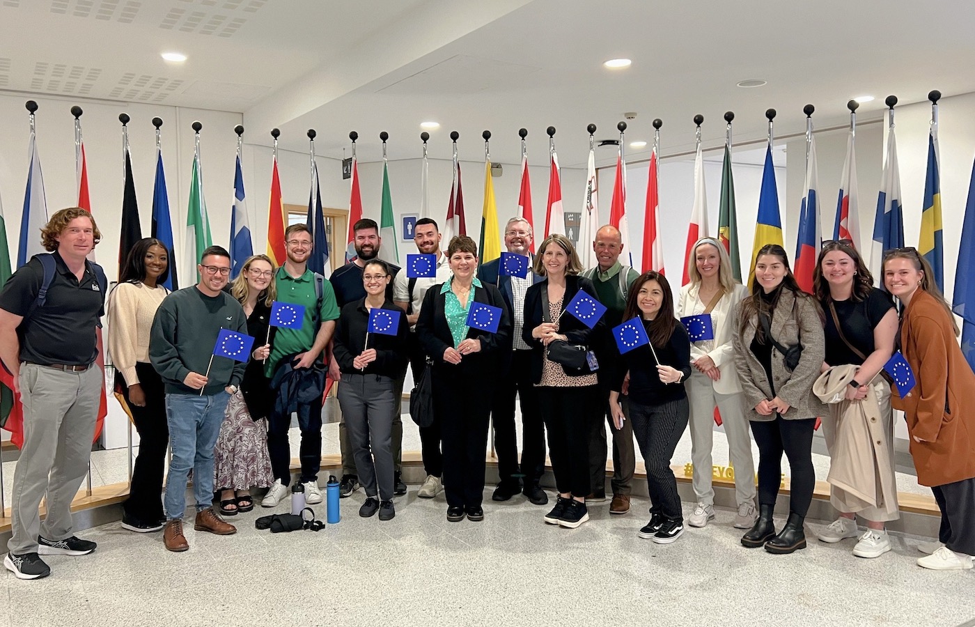 MBA students and faculty at NATO headquarters in Europe