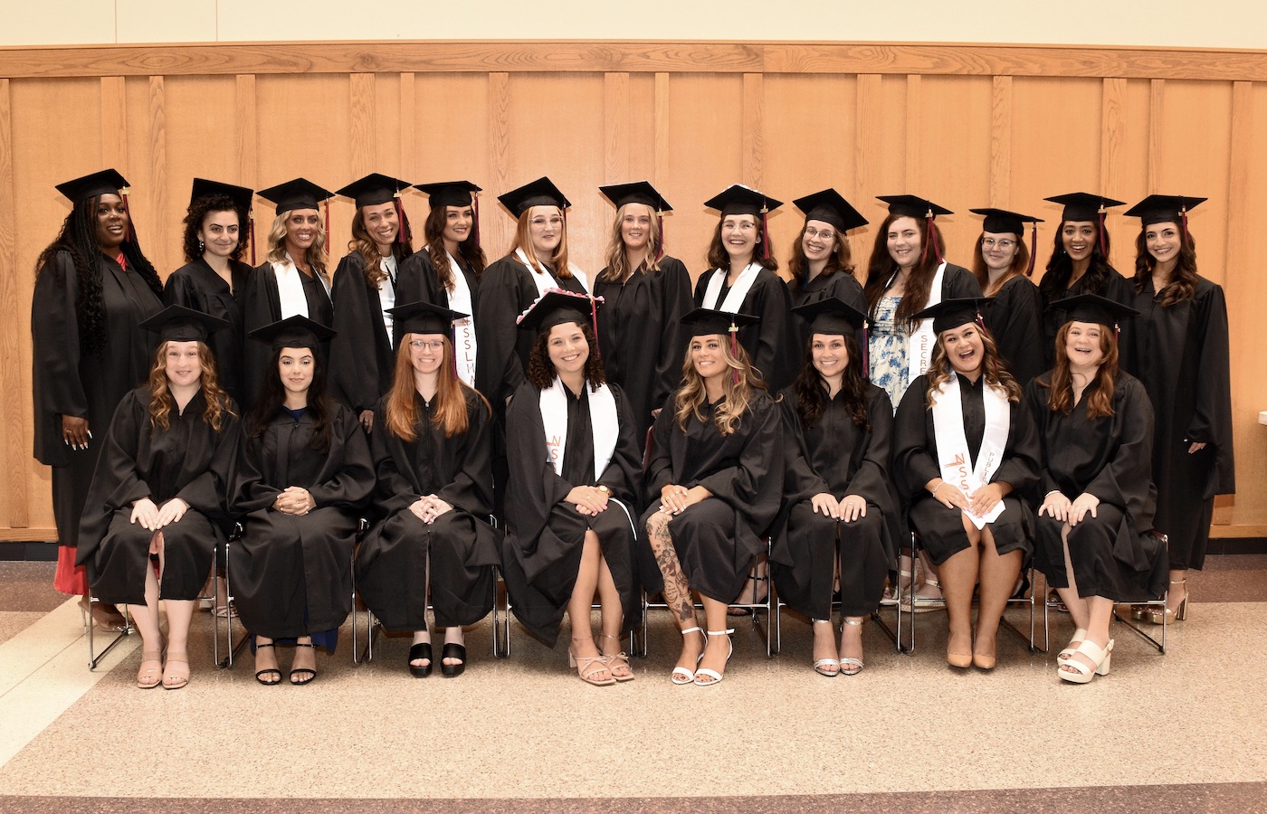 Speech-Language Pathology graduates posing in the DUC