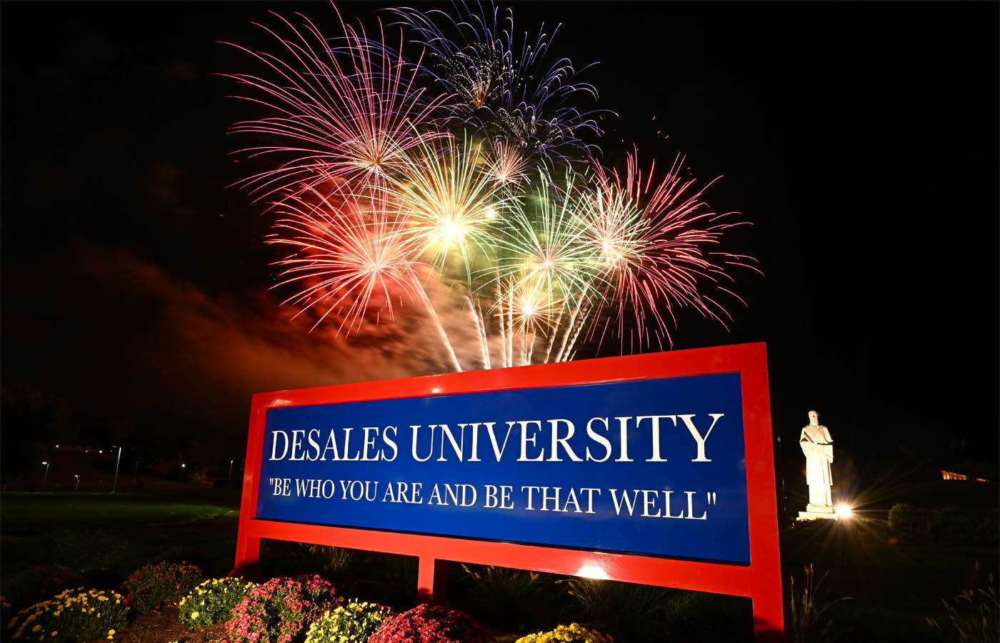 Homecoming fireworks