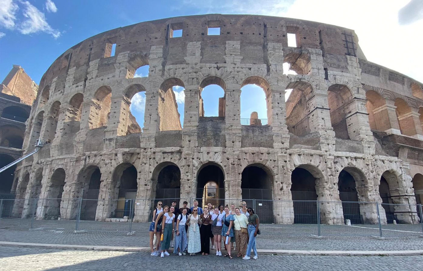 DeSales students during 2025 Rome trip