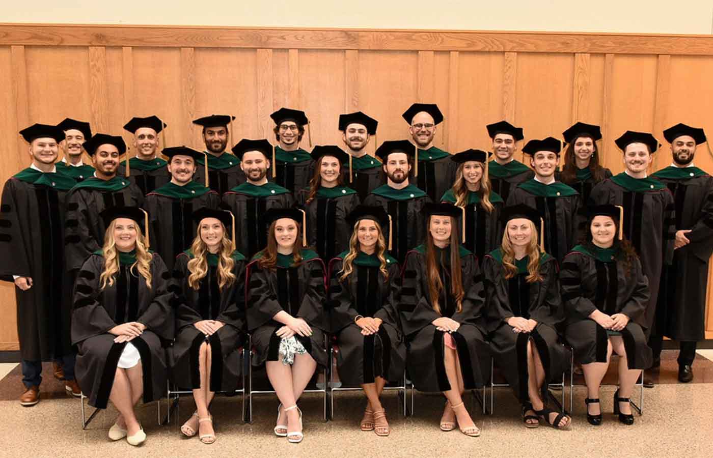 DPT students celebrate their program completion